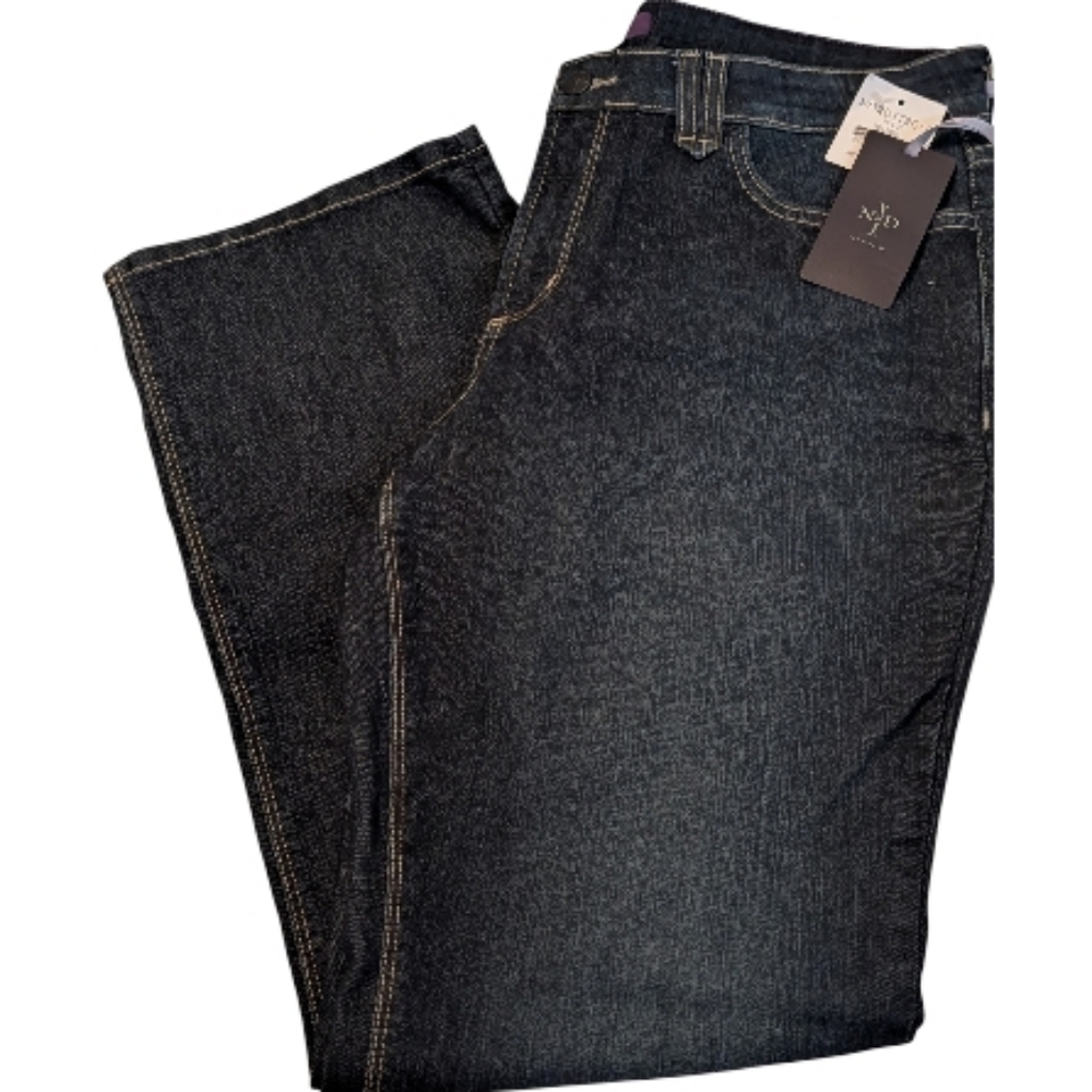 NWT NYDJ Dark Wash Lift & Tuck Straight Jeans Size 14P